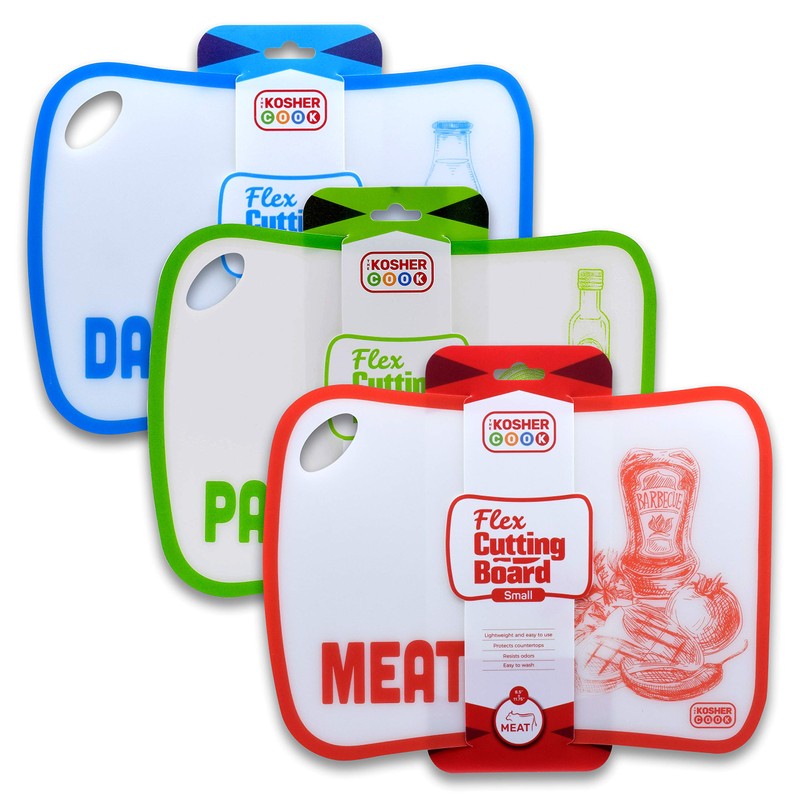 Meat Red Flexible Cutting Board and Counter Protector - Lightweight,