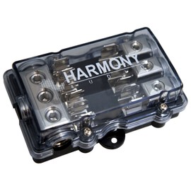 Harmony Audio HA-AGUFD3 Car 3-Way AGU Fused Distribution Block & 30 Amp Fuses