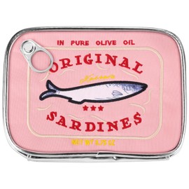 KABSEVA Canned Sardines Makeup Bag,Eye-catching Cute Clutch bag Makeup Case Cosmetic Bag Portable Snack Pouch bag Travel Toiletry Bags For Women Organizer Bag polyester fabric Waterproof