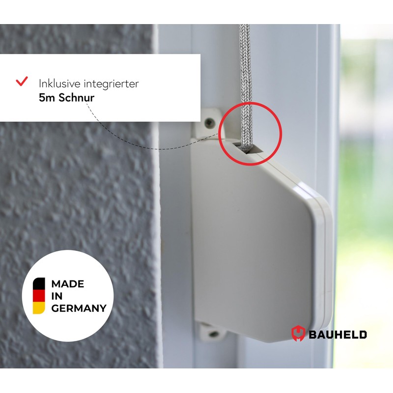 BAUHELD® Cord Winder with Cord [Made in Germany] - Mini
