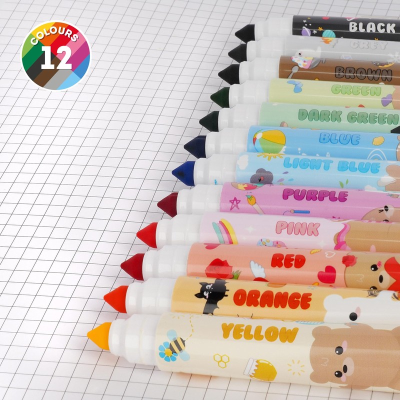 Legami - Set di 12 Pennarelli - Teddy Friends, 12