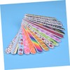 IWOWHERO 50Pcs Double Sided Nail Files Manicure Supply Long Strip