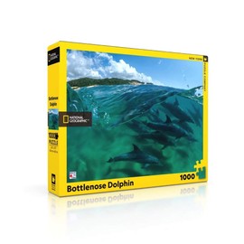 New York Puzzle Company - National Geographic Bottlenose Dolphins - 1000 Piece Jigsaw Puzzle