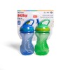 Nuby 2-Pack Flip-It Easy Grip Cups with Easy-Flo Straw, 10