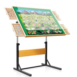 ALL4JIG 2000 Pieces Puzzle Table for Adults Gifts, Wooden Jigsaw Puzzle Table with 4 Drawers, Upgraded Stability & Optimized Lightweight Design, Puzzles for Adults