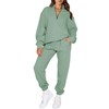 Aleumdr Womens 2 Piece Sweatsuit Sets 2025 Fall Trendy Half