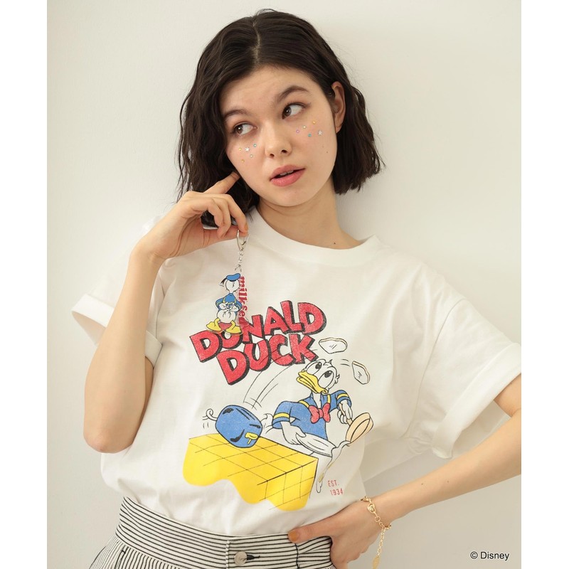 Milkfed Keychain DONALD DUCK/BACK VIEW KEYCHAIN MULTI ONE SIZE, multicolor,