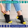Footstar Women's and Men's Trainer Socks (10 Pairs) with Contrasting