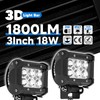 2x 3'' LED Spot Work Light & Upper Hood Ditch