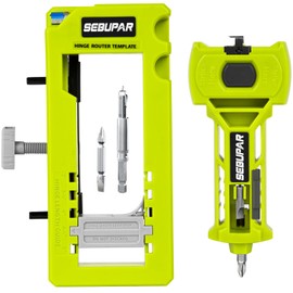 Door Hinge & Door Latch Installation Kit, Door Hinge Mortiser Template, Door Latch for Accurate Chiseling and Scoring, Door Lock Installation Kit, Easy to Set Up and Use