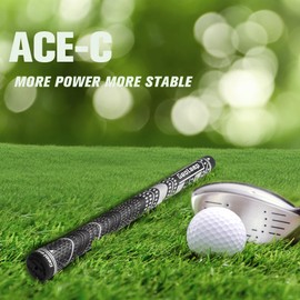 Geoleap Golf Grips Set of 13- Grips with Tapes and with All Repair Kits for Choice,Hybrid Golf Club Grips,Standard/Midsize,All Weather Contral, High Feedback & Traction.