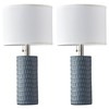 Reaketon Ceramic Table Lamp Set of 2, 20" Bedside Lamps