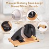 Manual Bread Slicer, Versatile Hand-Crank Bread Slicer for Bakeries, Coffee