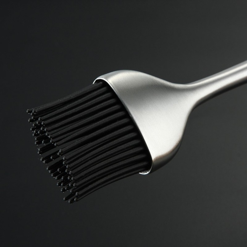 Heavy-duty BBQ Basting Brush by HQY - Silicone Bristles with
