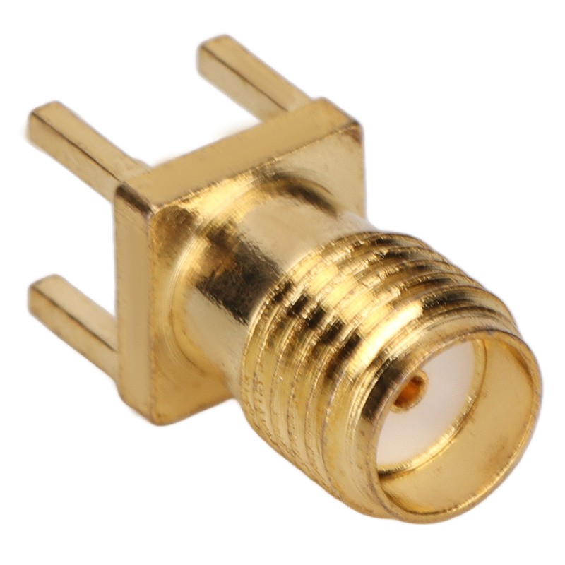 100Pcs RF Coaxial Cable Adapter Female Coax Line Connector Base
