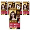 Elastine Salon de Color & Gray Hair Dyeing Cream, dark brown, 5 pieces / 엘라스틴 살롱 드 컬러 앤 새치 염색 크림, 짙은갈색, 5개