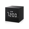 JALL Digital Alarm Clock, with Wooden Electronic LED Time Display,