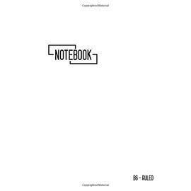 Ruled Notebook B6: Small Journal Notebook with Date and Numbered Pages | Smart White Design