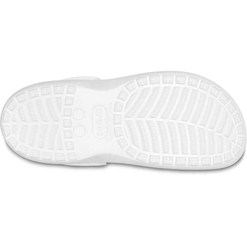 Crocs Women's Baya Platform Wooden Shoes, White