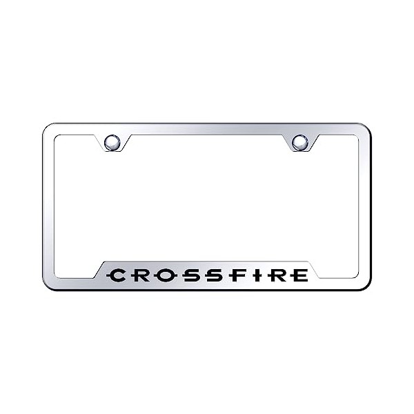 Au-TOMOTIVE GOLD Laser Etched Logo Cut-Out License Plate Frame for