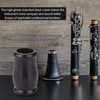 Dilwe Clarinet Barrel Ebony Black Tube 23 mm Inner Diameter