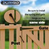 DURIGID 11-1/2" Black Self-Closing Gate Spring for Lighter Wood Vinyl