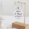 Laluminter Best Dog Mom Ever, Dog Mom Keychain, Mom I