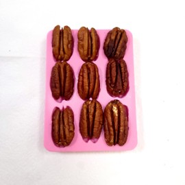Pecans 9 Cavities silicone mold - Made from real pecans rolls silicone mold - Soap molds - Wax melt molds - Waxmelts molds - Pecan mold