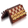 OkidSTEM Chess Set with Folding Magnetic Travel Games Board for