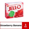 JELL-O Strawberry Banana Gelatin Dessert Mix (3 oz Boxes, Pack