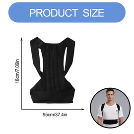 Thoquene Straight Back Straightener with Waist Support Belt Set, Back Holder Correction for Men and Women, Adjustable Posture Trainer