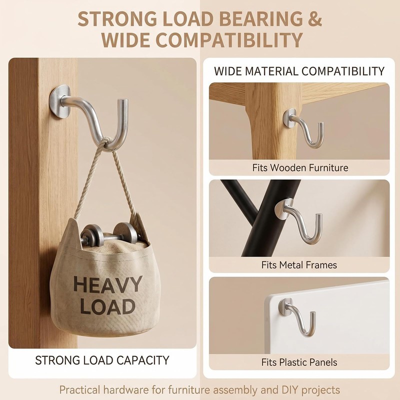 2 Pack Hammock Stand Replacement Hook Metal Hanging Hardware