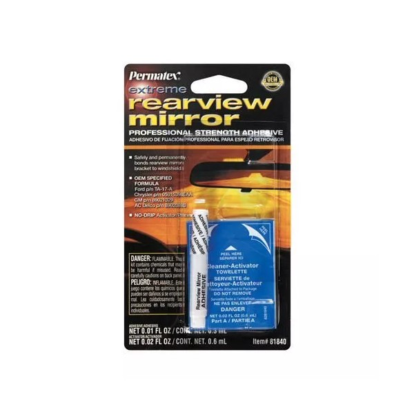 Permatex 81840 Professional Strength Extreme Rearview Mirror Adhesive Glue