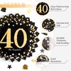40th Birthday Decorations Men Women, 20Pcs 40th Napkins + 12Pcs