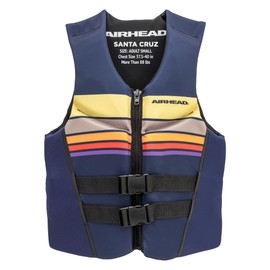 Airhead Santa Cruz Life Vest Adult Small Navy L70, Fits Chest 37.5-40 inch