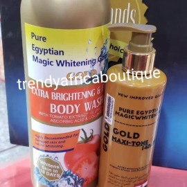 MGC Pure Egyptian gold maxitone lotion x 1 & shower gel 1000mlx1