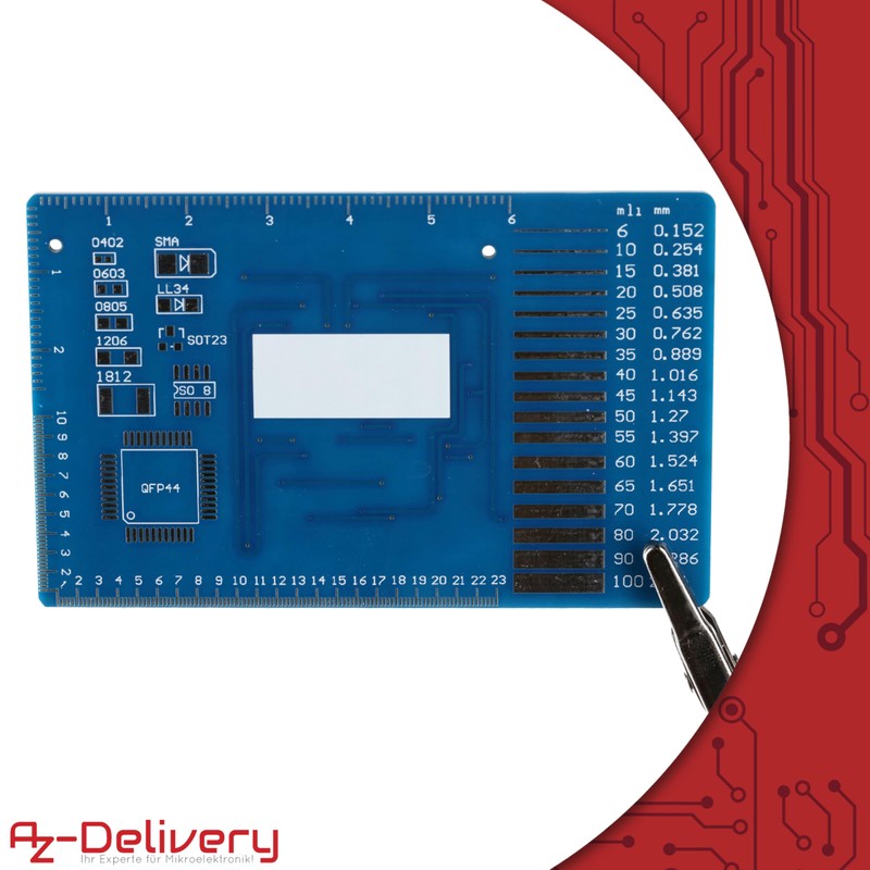 AZDelivery NE555 SMD Soldering Practice Board DIY Kit - LED