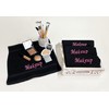 Liberty21 Makeup Embroidered Towel Set for face. 100% Soft Cotton.