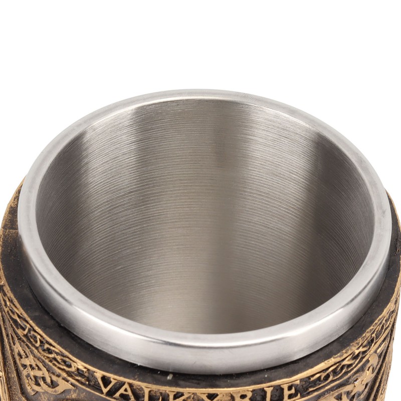 Beer Mug Stainless Steel Resin Double Layered High Temperature Resistant