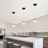 WOWEWA G9 Hanging Light Acrylic Pendant Light Modern Ball Chandelier