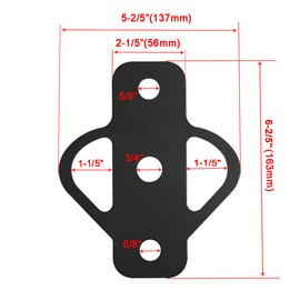 3-Way Trailer Hitch Adapter Steel Hitch Mount with Bolt for ATV Lawn Mower Golf Cart Yard Cart Garden Tractor Flat Towing Tow Ball Mount