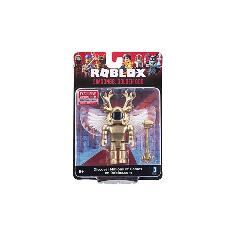 Roblox Simoon68: Golden God 3.5 Inch Figure with Exclusive Virtual
