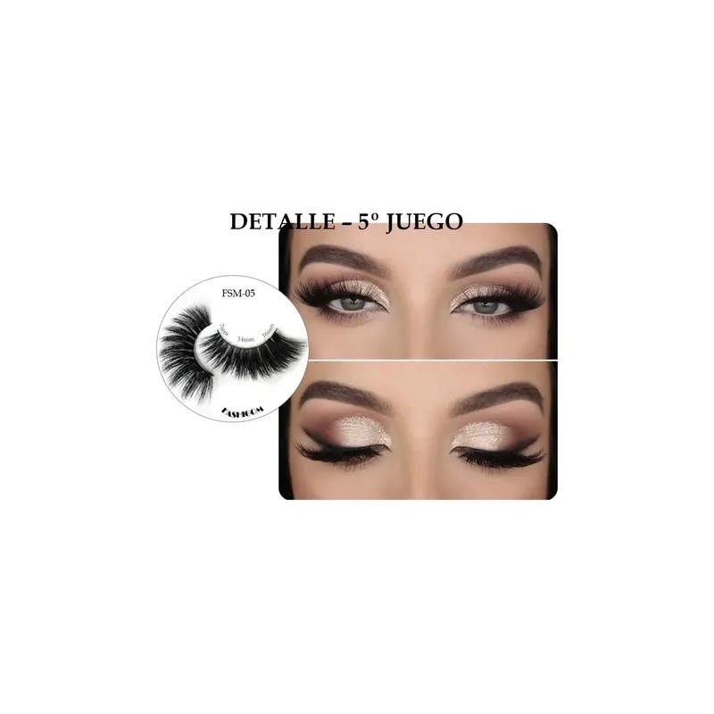 Pestañas Magnéticas Maquillajes Reutilizable Super Suave 8x1