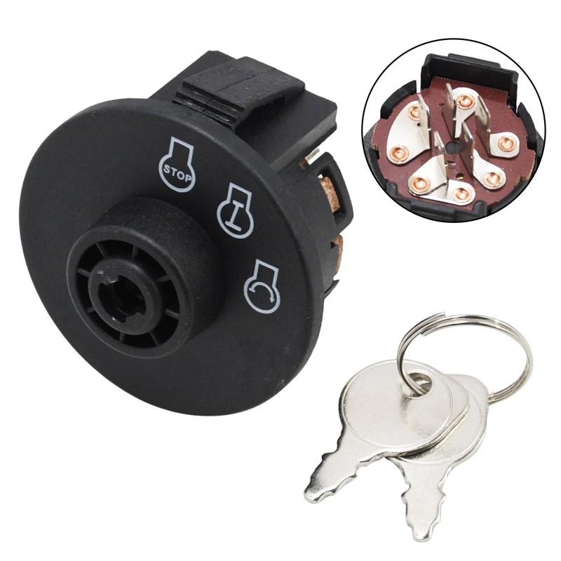 Quueparts 3 Position Ignition Switch for Toro Exmark 117-2221 137-4100