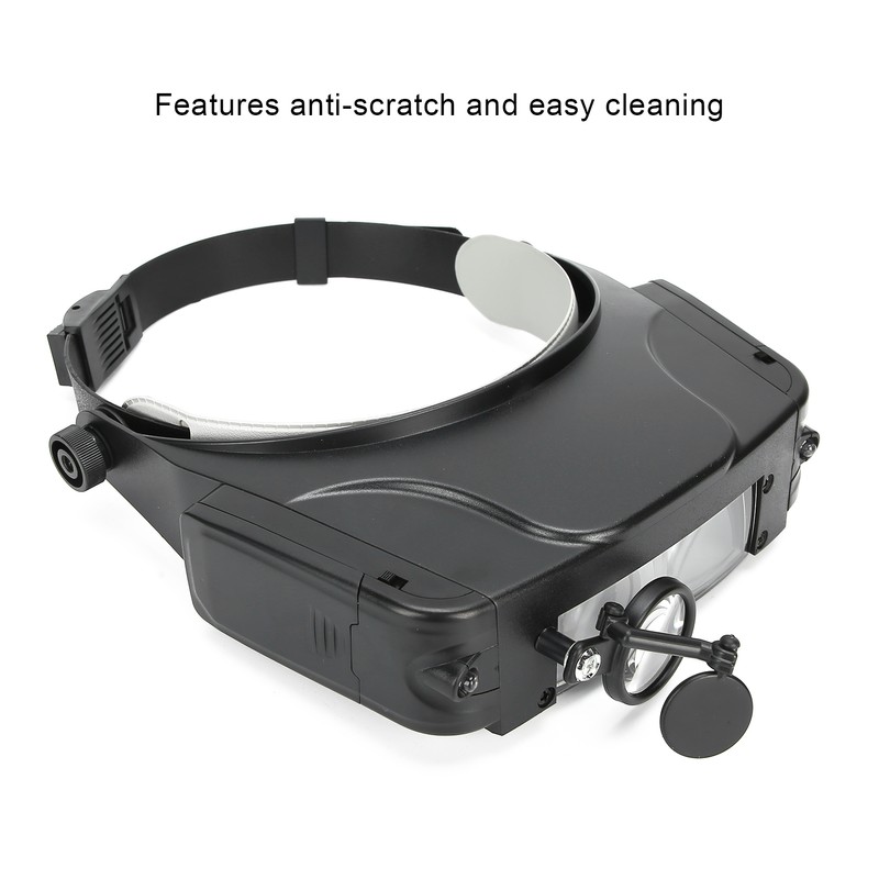 1.5X 3X 9.5X 11X Head Wearing Magnifier Multi Functional LED
