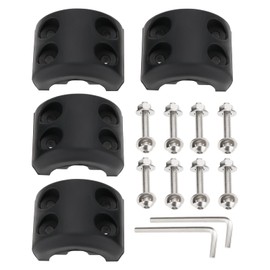 ECSiNG 2 Sets Rubber Winch Cable Hook Stopper Rubber Line Protector Winch Accessories Compatible with ATV UTV Synthetic Winch Rope Black with Allen Key