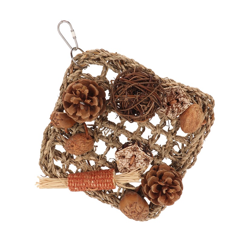Bird Climbing Net Rattan Ball Pine Cone Corn Cob Nuts