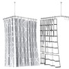 Quany Life Stretchable Corner Shower Curtain Rod - Easy assemble