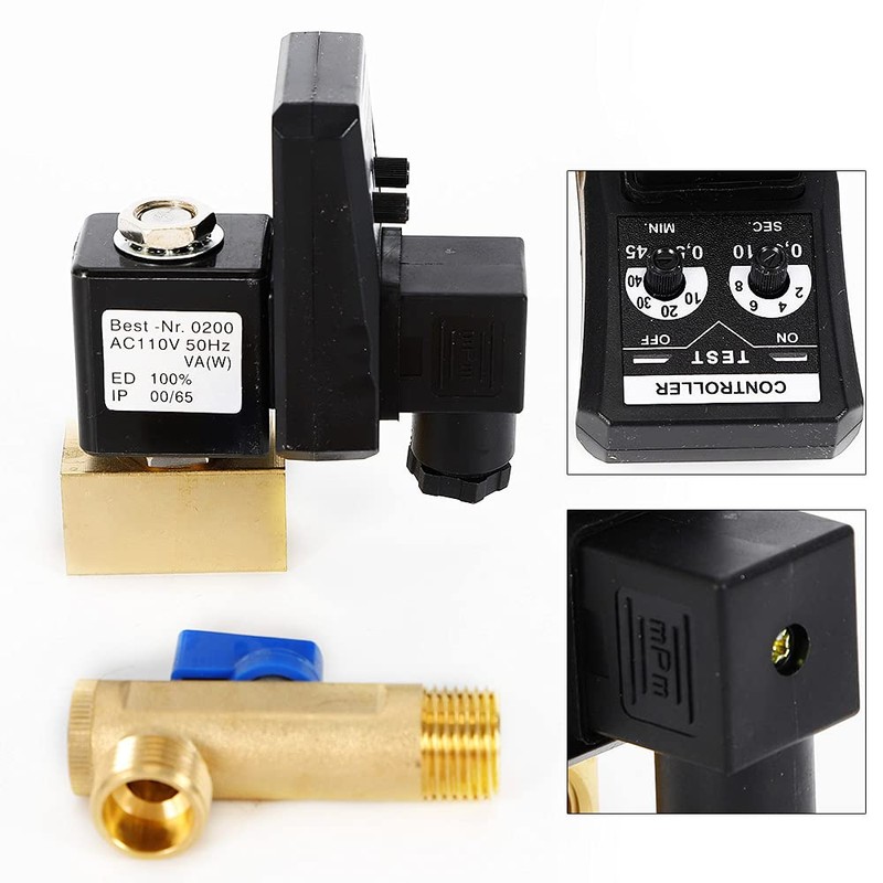 YIYIBYUS AC 110V 1/2" Automatic Timed Water Tank Electronic Timed