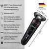 Beurer MN8X Rotationsrasierer, optimale Konturanpassung durch 360°-Flex Rasierkopf, 3 Scherköpfe